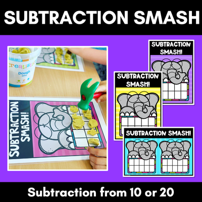 Free Kindergarten Subtraction Game - Subtraction Smash
