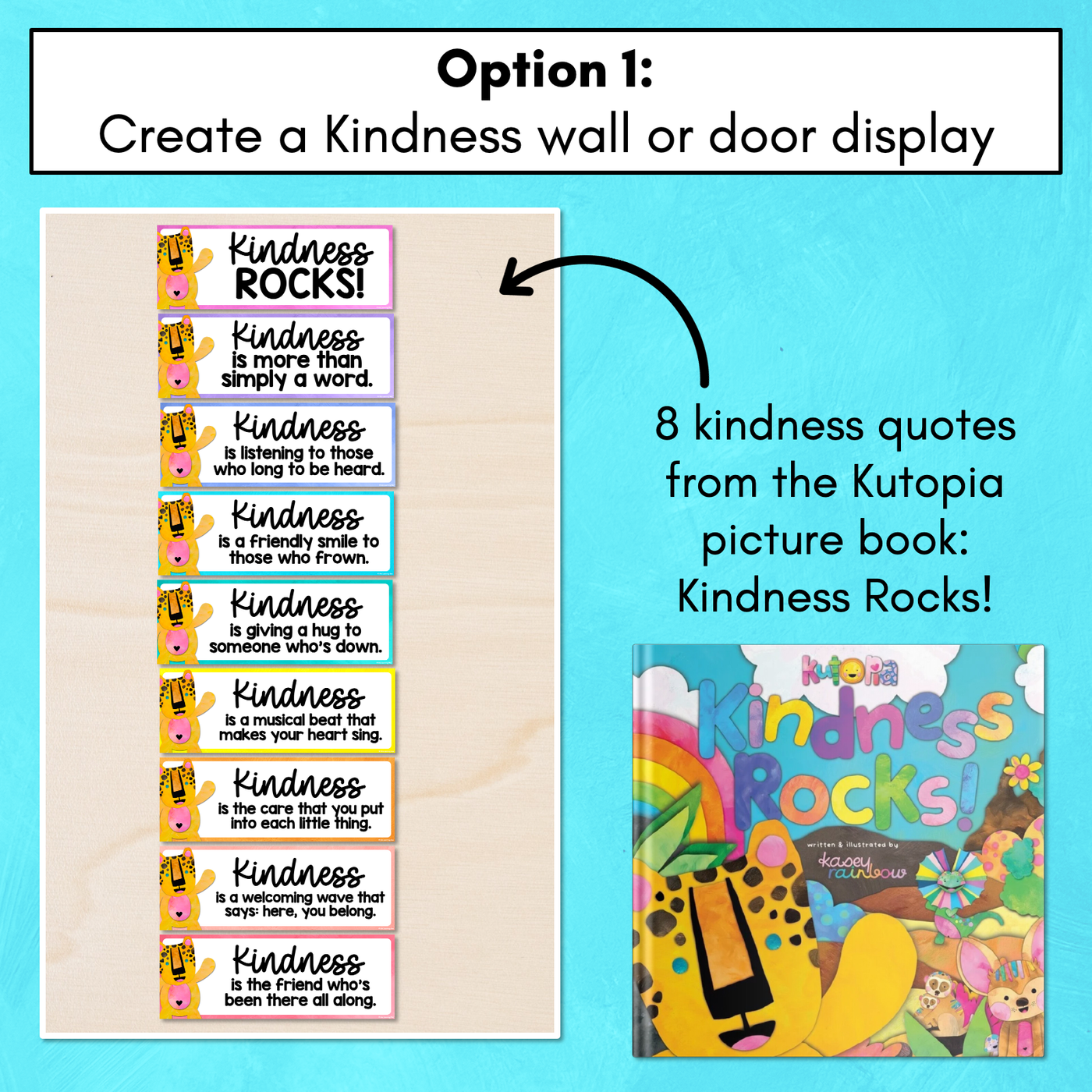 Kutopia Kindness Quote Banners - Kindness Classroom Display