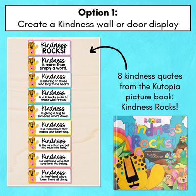 Kutopia Kindness Quote Banners - Kindness Classroom Display