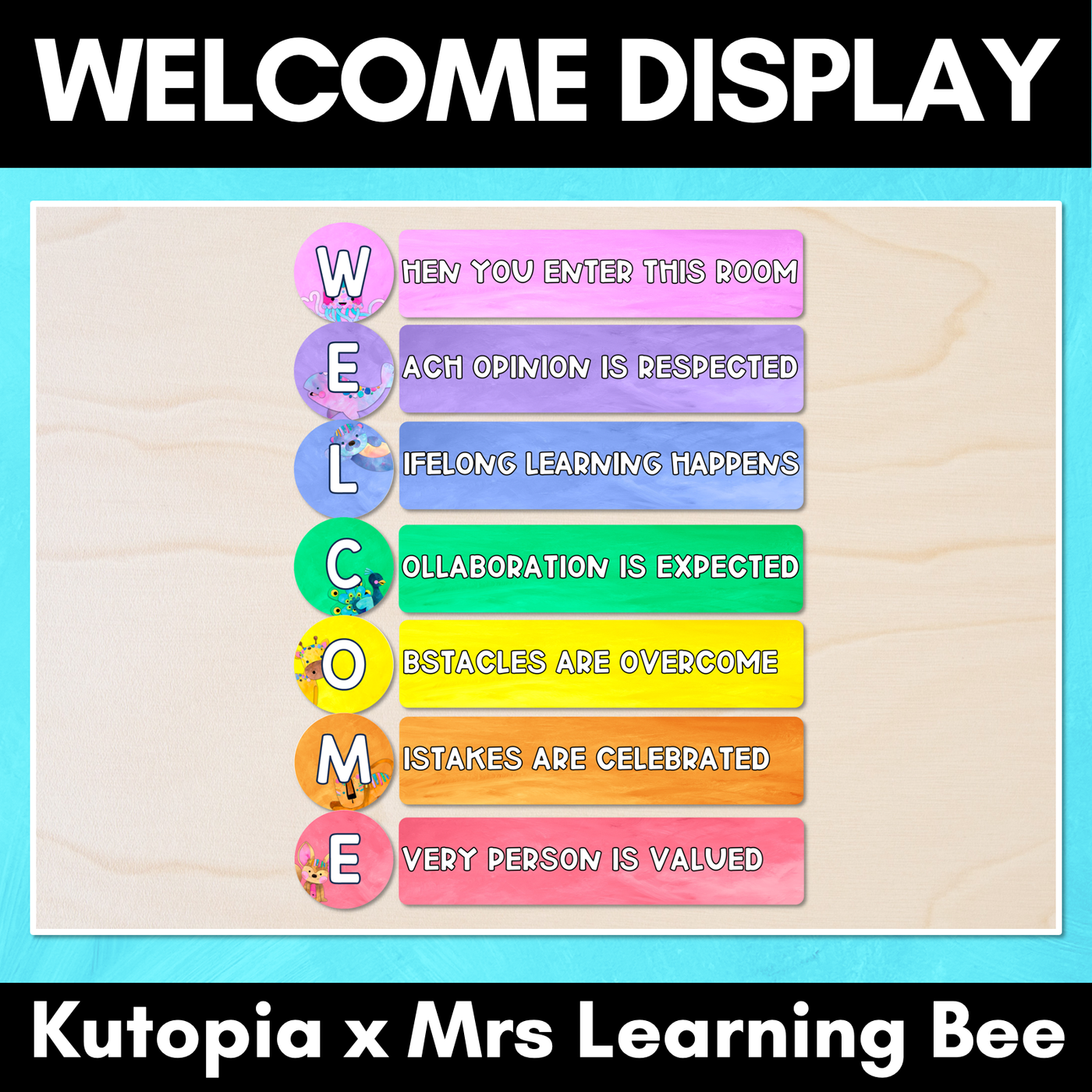 WELCOME DOOR DISPLAY - The Kutopia Collection