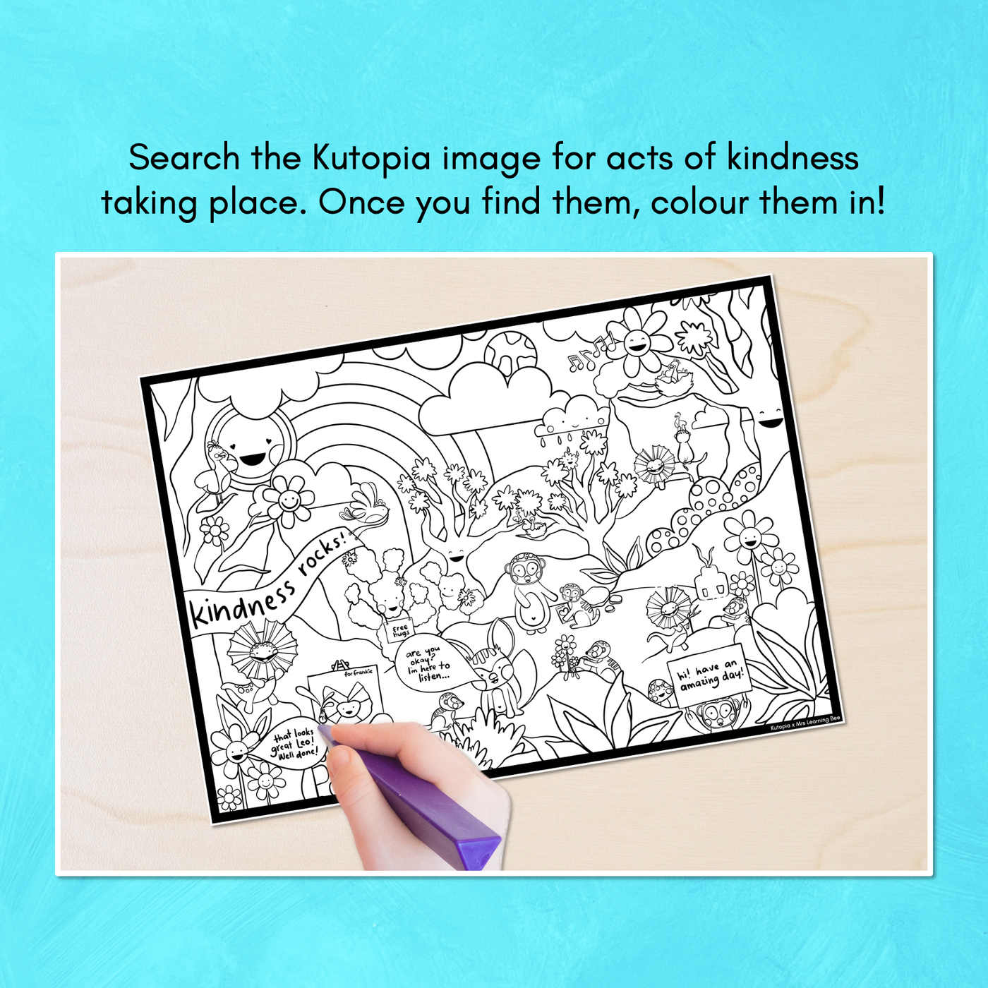 Colour the Kindness - Kutopia Kindness Classroom Activities