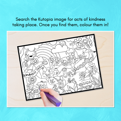 Colour the Kindness - Kutopia Kindness Classroom Activities