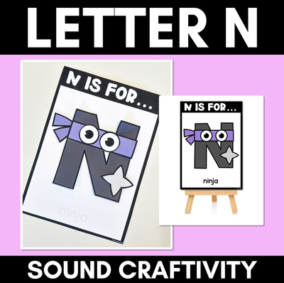 Beginning Sound Crafts - Letter N - N is for Ninja