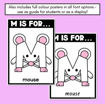 Beginning Sound Crafts - Letter M - M is for Mouse