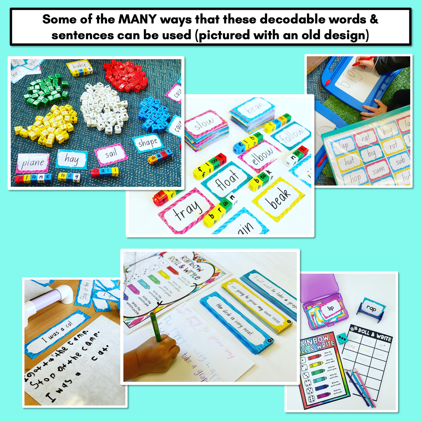 Long Vowel A Decodable Words and Sentence Cards