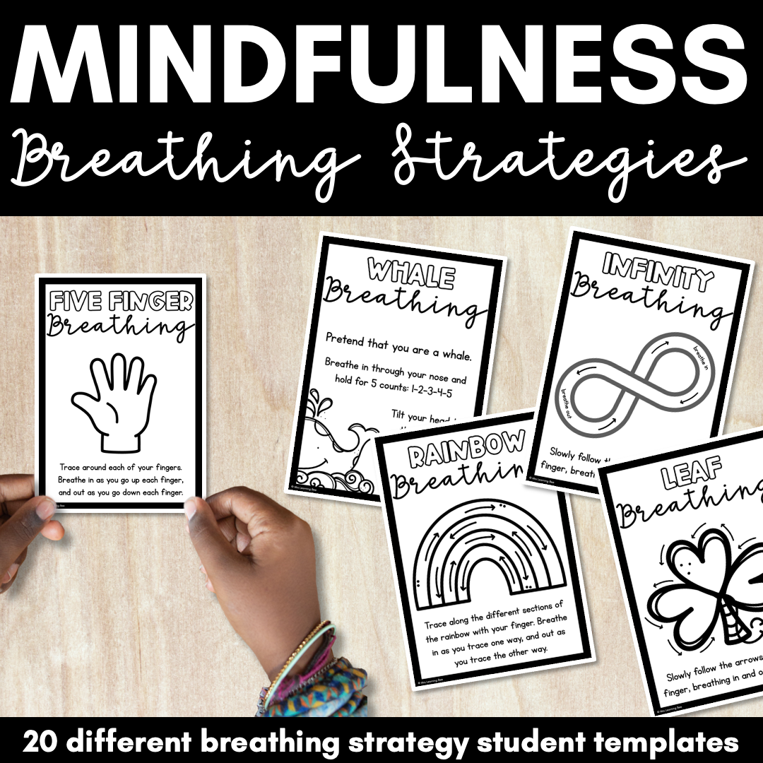 Mindful Breathing Exercises for Kids - Breathing Strategies Student Templates