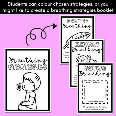 Mindful Breathing Exercises for Kids - Breathing Strategies Student Templates