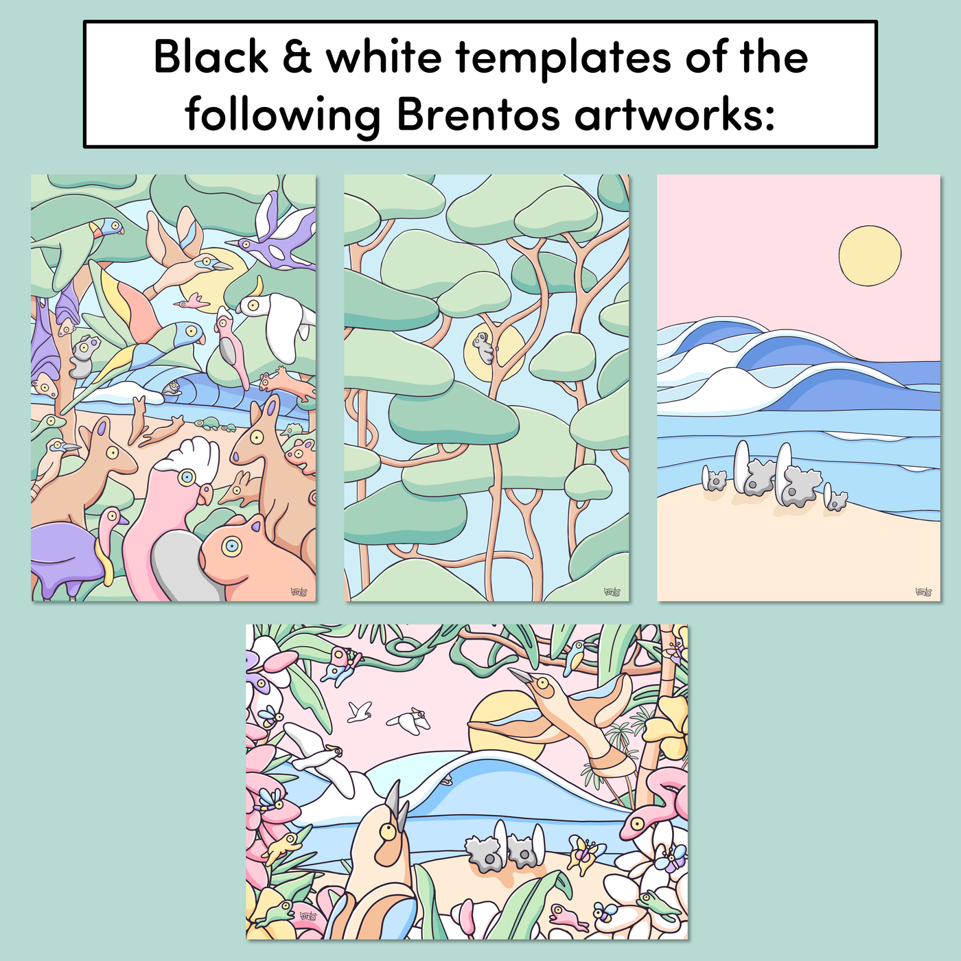 Mindfulness Colouring - The Brentos Collection