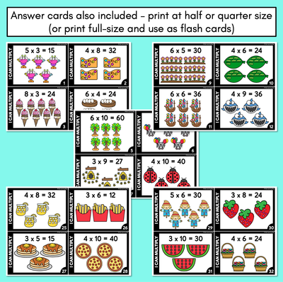 Multiplication Word Problem Task Cards