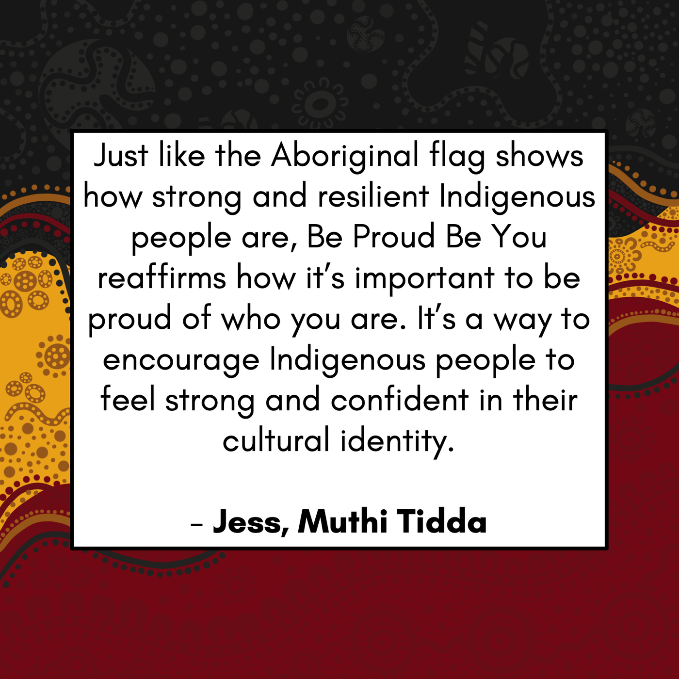 Acknowledgement of Country Posters - Muthi Tidda - Be Proud, Be You