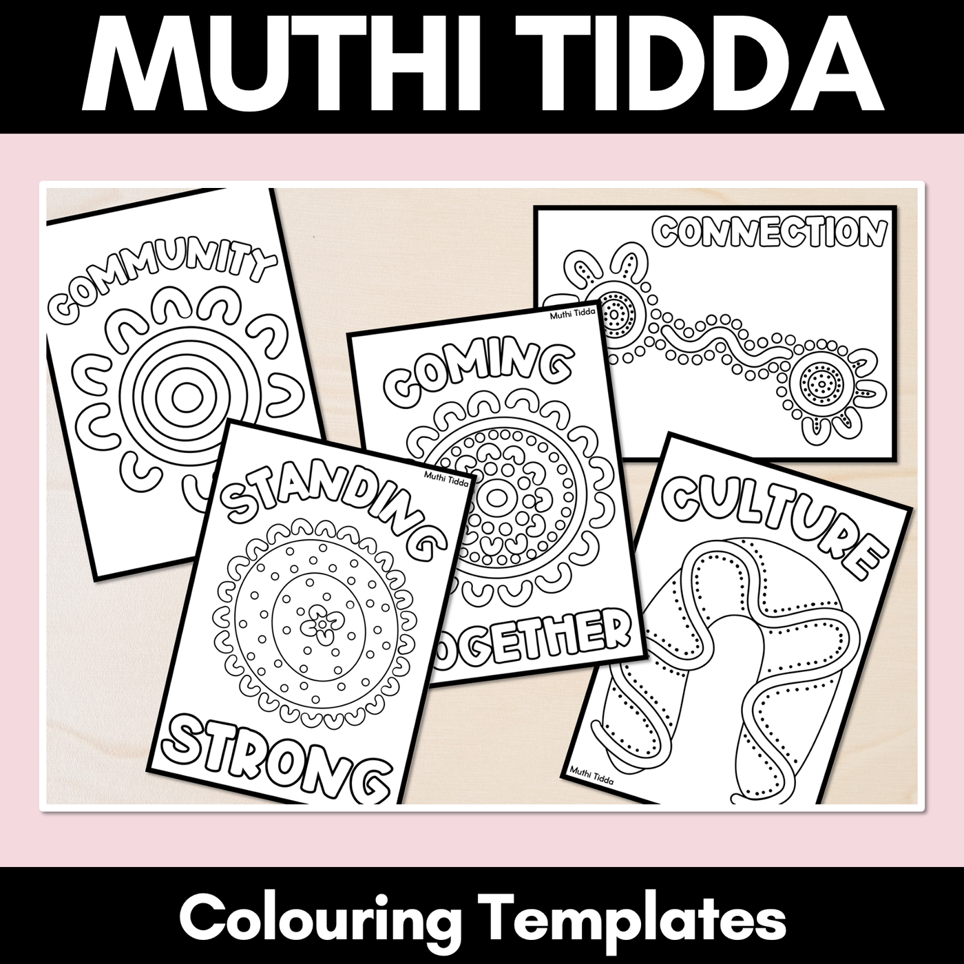 Muthi Tidda Colouring Templates