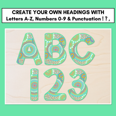 Alphabet & Numbers - Muthi Tidda - A Calming Force