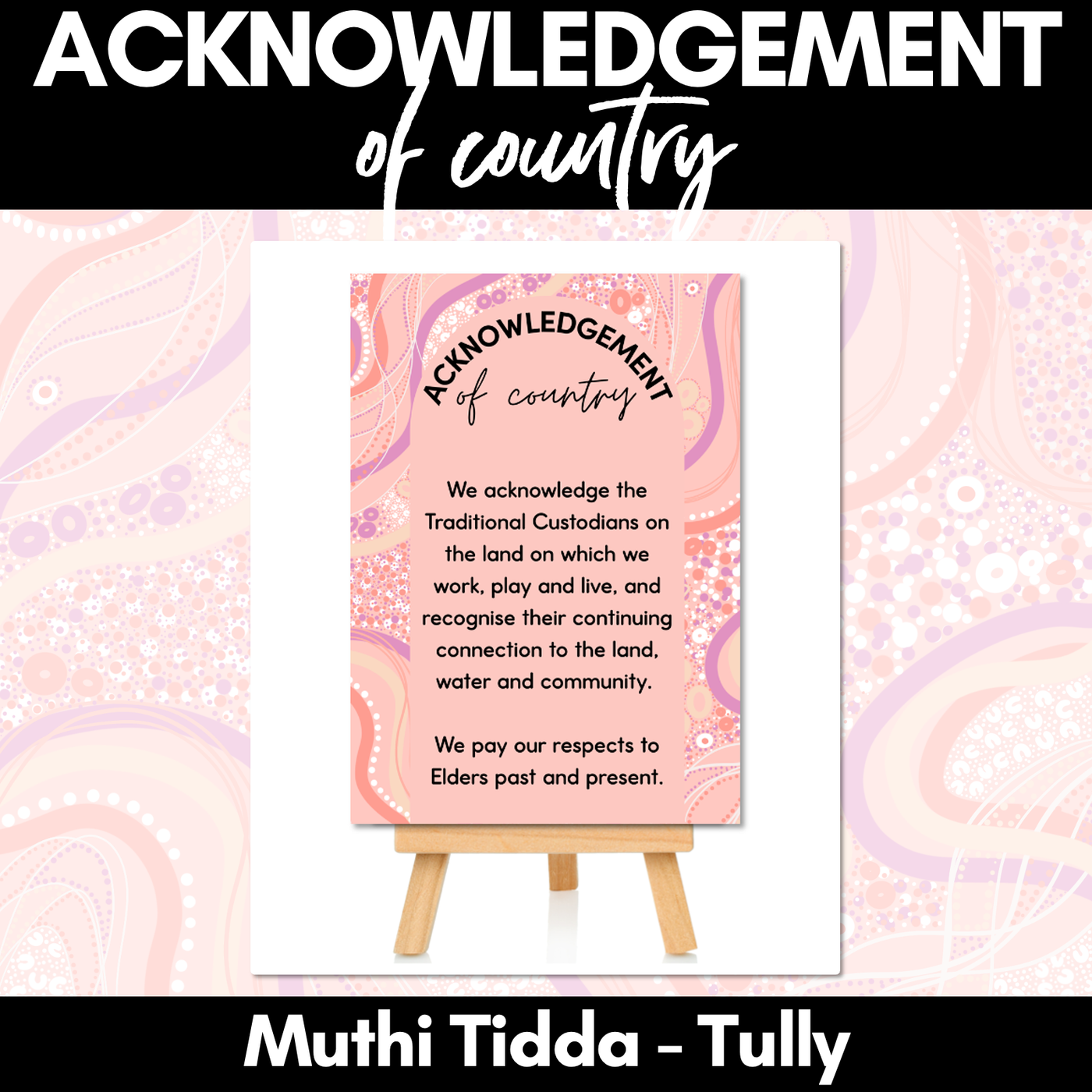 Acknowledgement of Country Posters - Muthi Tidda - Tully