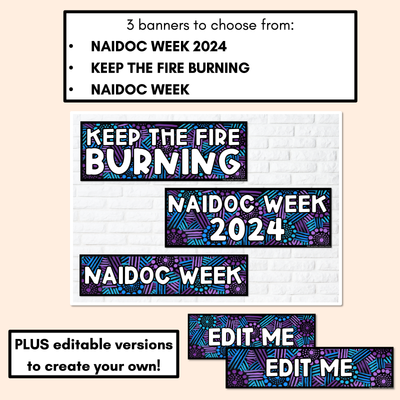 NAIDOC WEEK 2024 Editable Headers - Saltwater Dreamtime