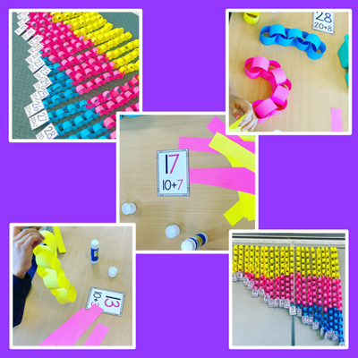 Place Value Interactive Activity - Paper Chains Craft