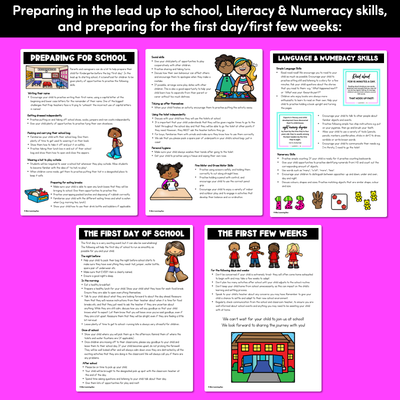 Preparing your child for school - EDITABLE Parent Handout