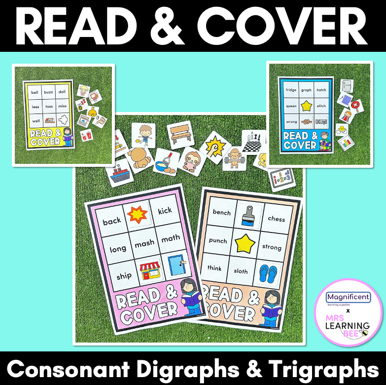 Read & Cover Consonant Digraphs & Trigraphs