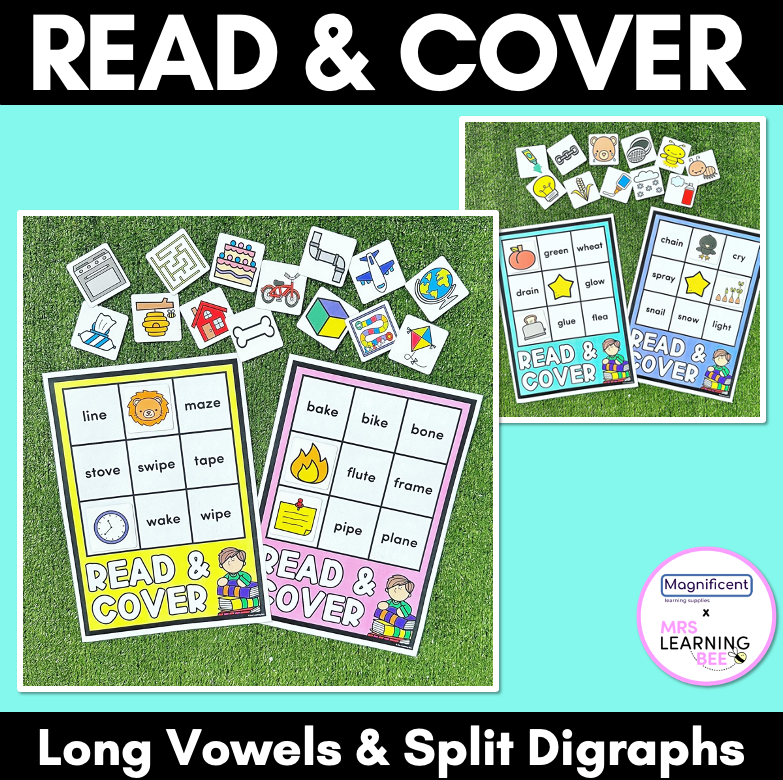 Read & Cover Long Vowels & Split Digraphs