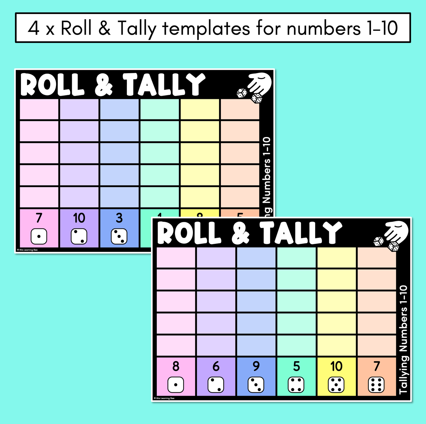 Roll & Tally Gameboards - Tallying to 10 and 20