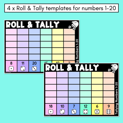 Roll & Tally Gameboards - Tallying to 10 and 20