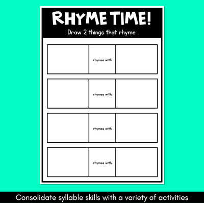 Rhyme Worksheets - Rhyme Activities for Kindergarten Freebie Sampler