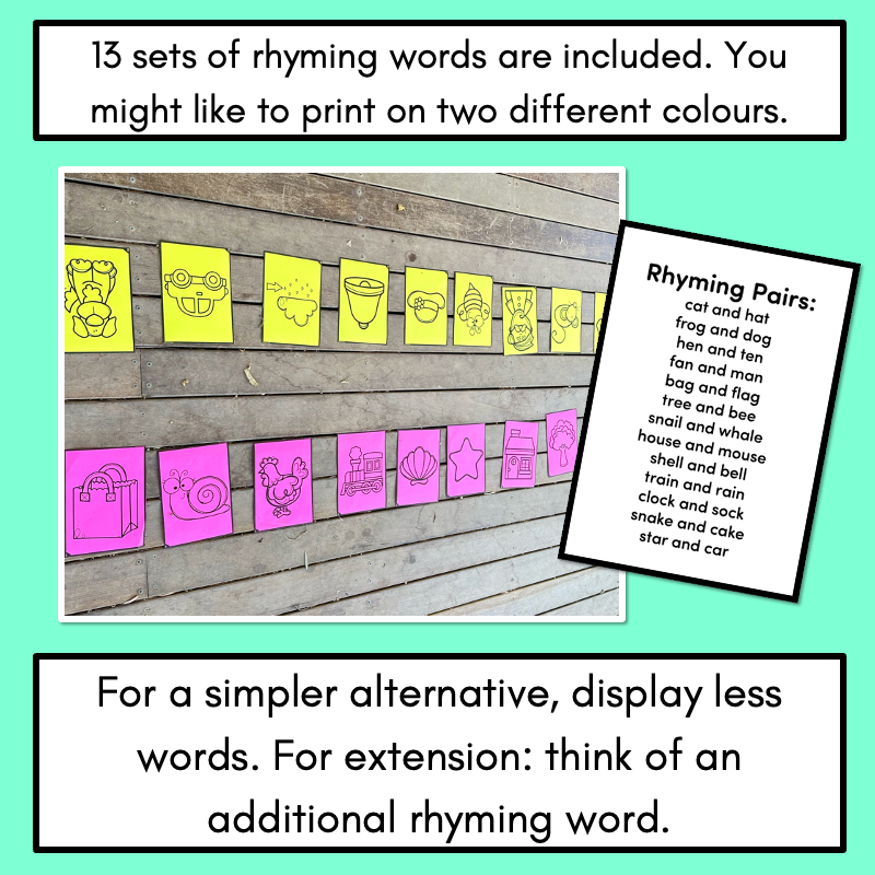 Rhyme Jump: Rhyming Words Warm Up Activity