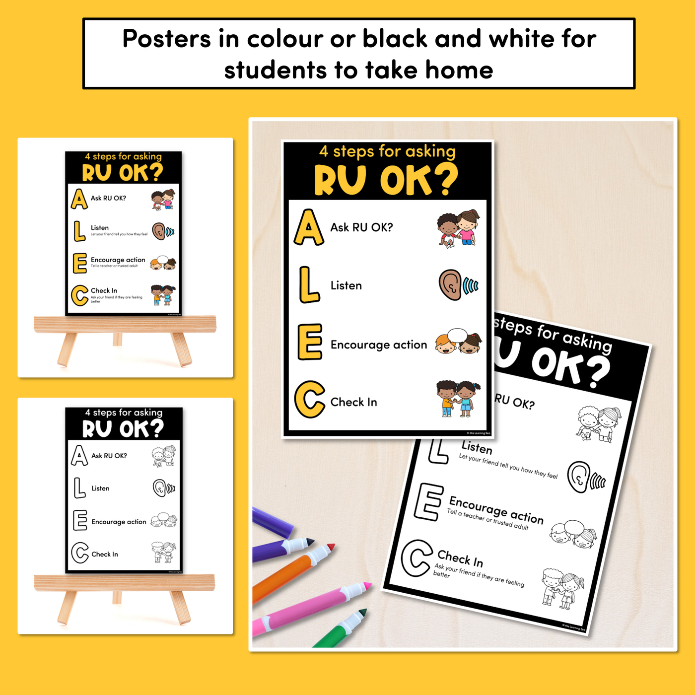 RU OK? Day Posters and Brainstorming Templates