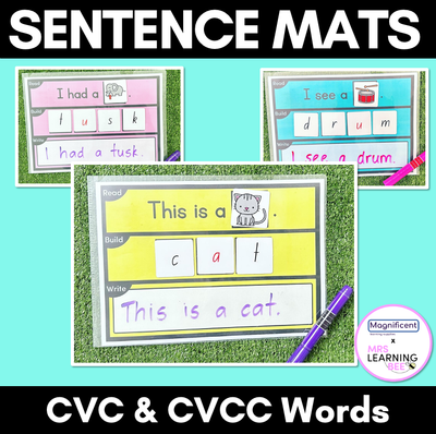 CVC, CVCC & CCVC Words Magnificent Bundle