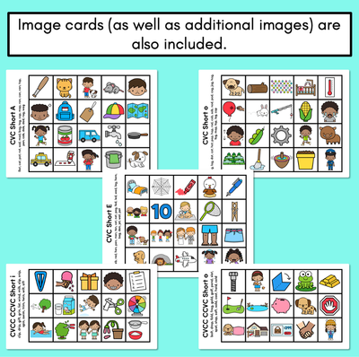 Sentence Mats for CVC Words & CVCC CCVC Words