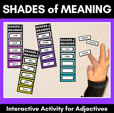 Shades of Meaning - Interactive Adjectives Activity