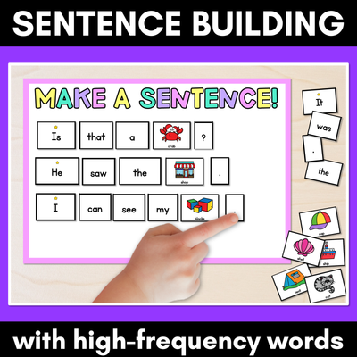 High Frequency Word Sentence Cards & Pictures - Sight Word Sentences Building