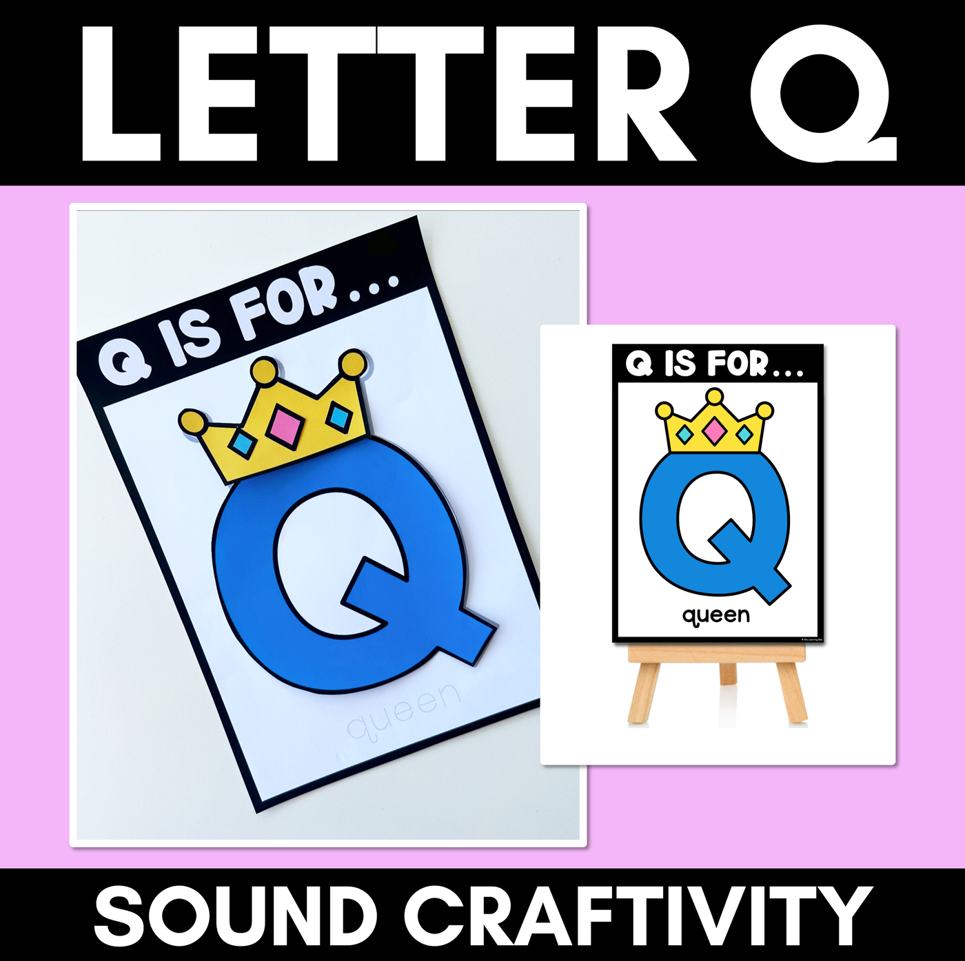 Beginning Sound Crafts - Letter Q - Q is for Queen