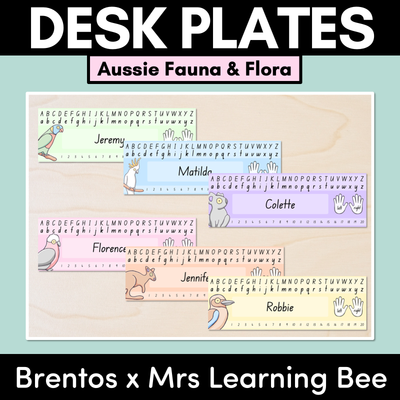 Student Desk Plates / Nametags - The Brentos Collection