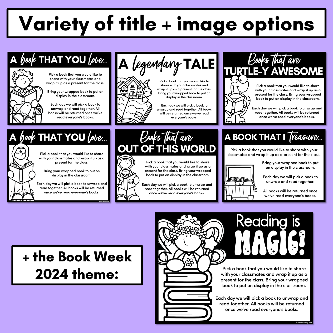 WRAP A STORY BOOK - Book Week or Start/End of Year Classroom Book Activity