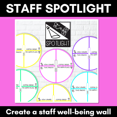 STAFF SPOTLIGHT - Staff Well-Being Wall
