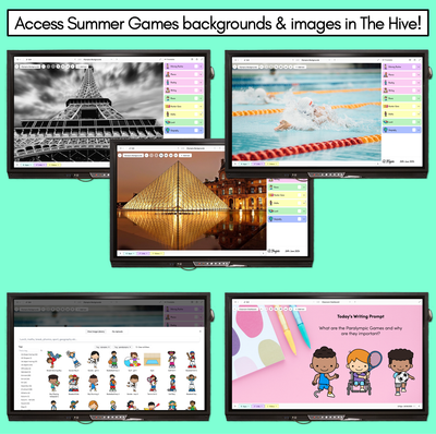 Summer Games Writing Prompts - Summer Games Writing Prompt Slides