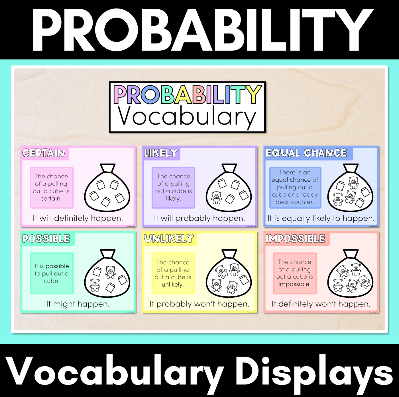 Probability Vocabulary Displays