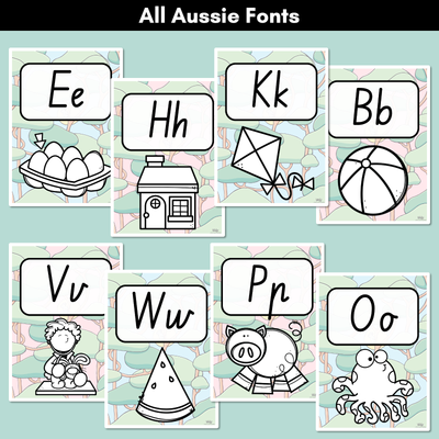 ALPHABET POSTERS - The Brentos Collection - Koala Forest