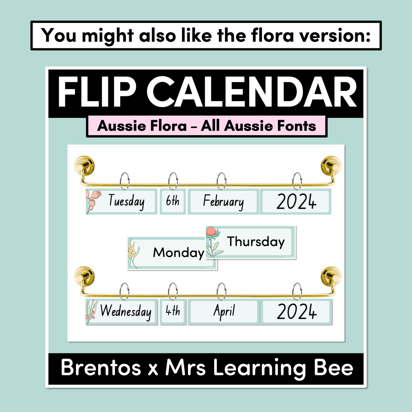 Flip Calendar - Aussie Fauna - The Brentos Collection