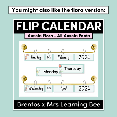 Flip Calendar - Aussie Fauna - The Brentos Collection