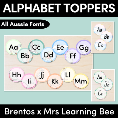 ALPHABET TOPPERS - The Brentos Collection