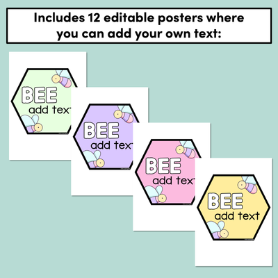 Bee Posters- The Brentos Collection - Classroom Values & Expectations