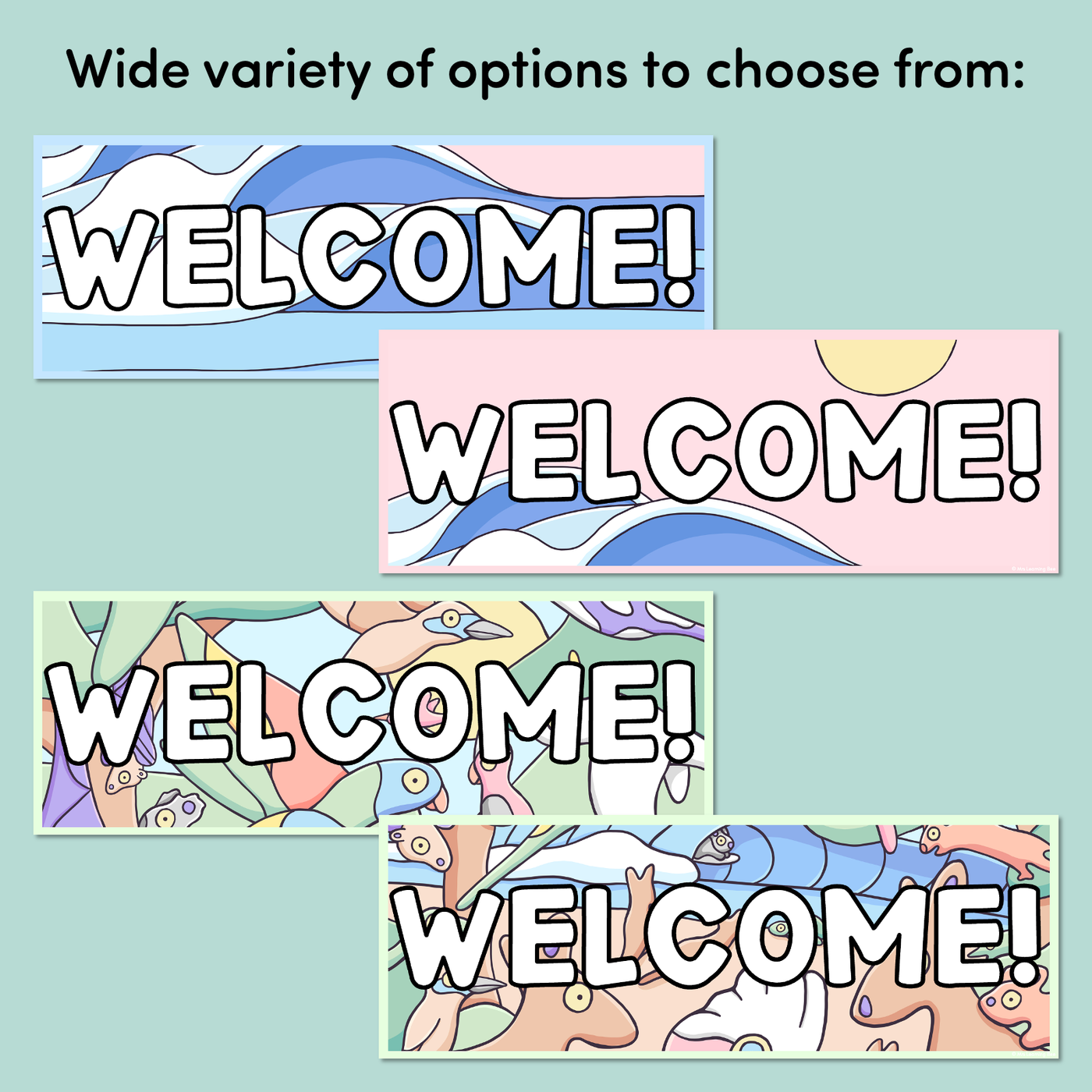 WELCOME SIGNS & BANNERS - The Brentos Collection