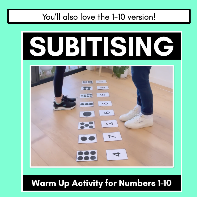 Subitising Warm Up Activity 11-20