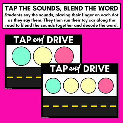 Tap & Drive Word Blending Templates