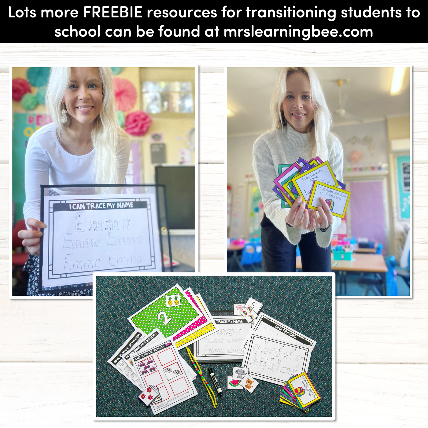 Transition to School Task Cards - EDITABLE