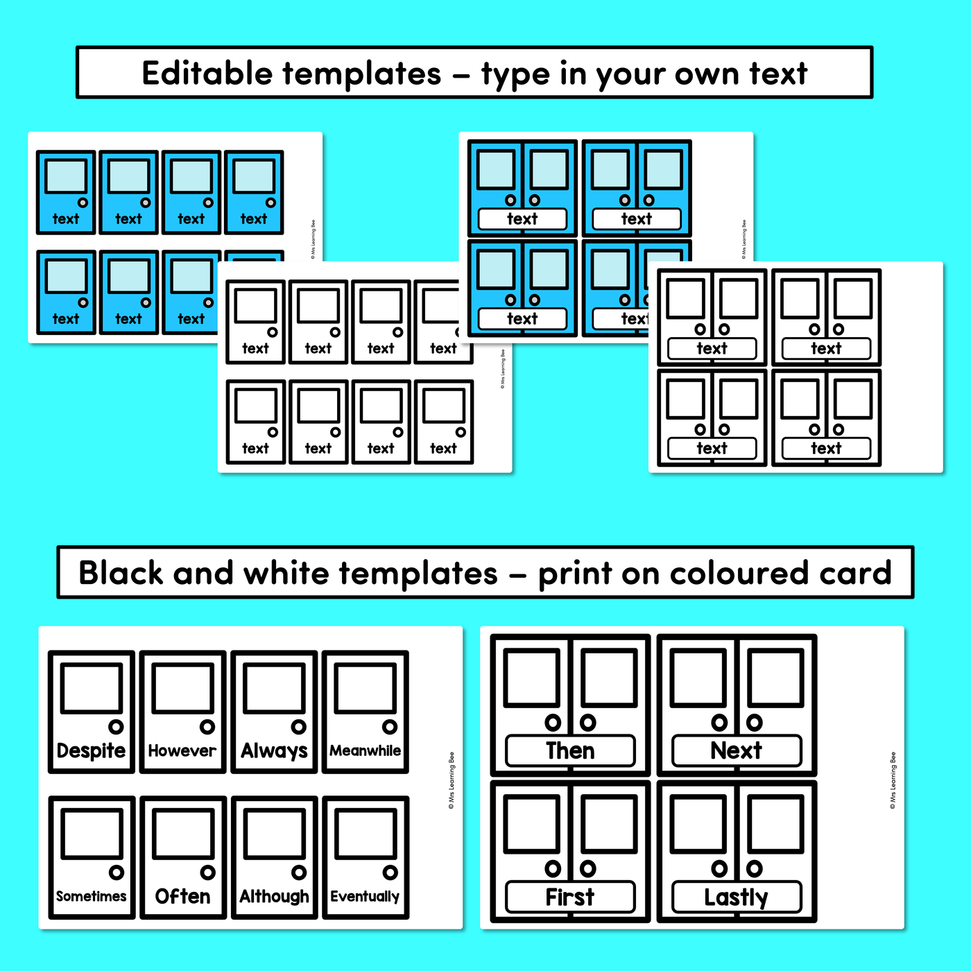 Sentence Openers Editable Door Display- VCOP aligned Vocabulary Display