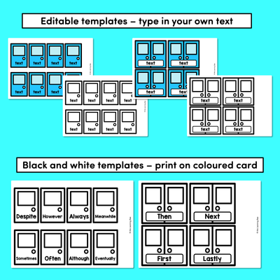 Sentence Openers Editable Door Display- VCOP aligned Vocabulary Display