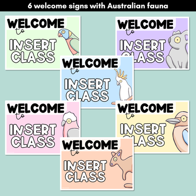 Welcome To Our Class EDITABLE SIGNS - The Brentos Collection
