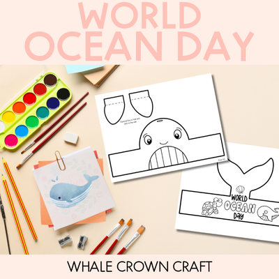 Whale Crown Craft - World Ocean Day Craft